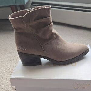 Blowfish Taupe Slouchy Ankle Bootie